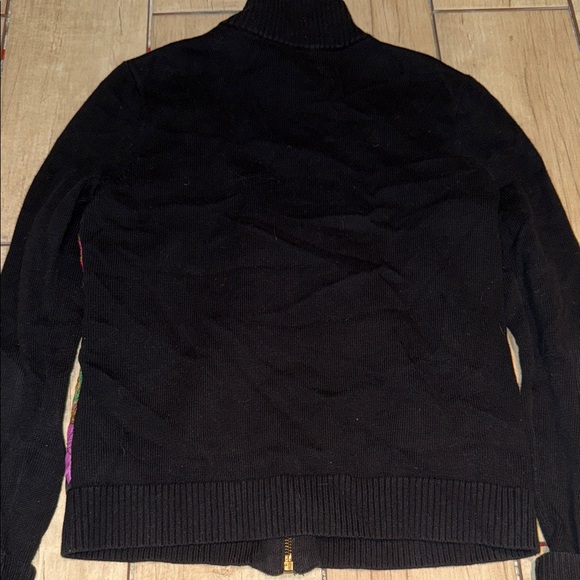 Women's Black and Multicolor Equestrian Jacket ps petite small - Picture 4 of 4